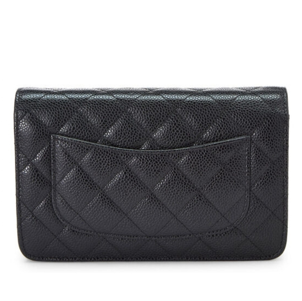 Chanel Black Quilted Caviar Leather WOC - Picture 3 of 10